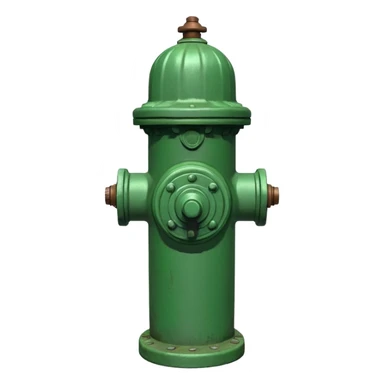 green fire hydrant sticker