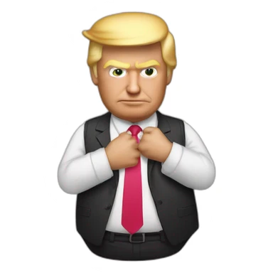 donald trump belly sticker