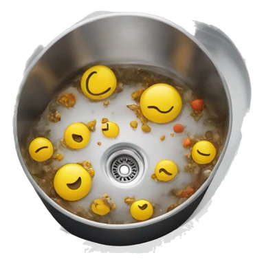 Dishes in sink sticker