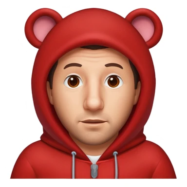 Adam Sandler red bear sticker