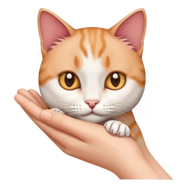 Mano agarrando un gato  sticker