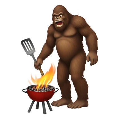 Bigfoot grilling sticker