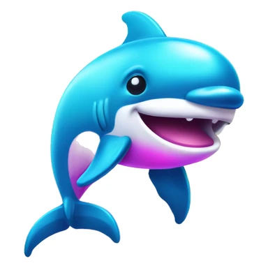 Lisa Frank dolphin  sticker