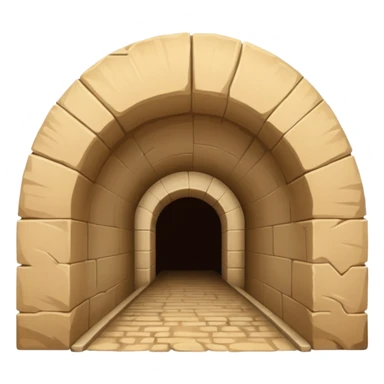 The tunnel is sandy sticker