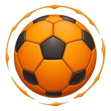 Bola de futebol pegando fogo sticker