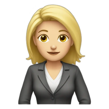 blonde teacher sticker