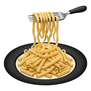 black color pasta sticker