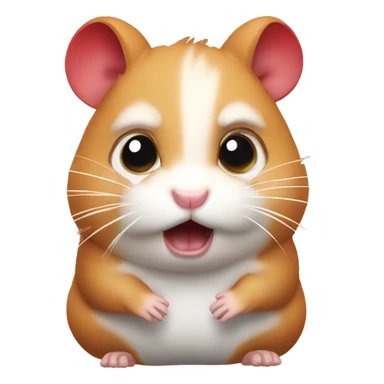 hamster red angry sticker