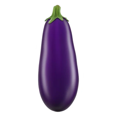 eggplant covered in glue sticker