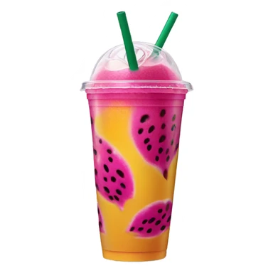 Mango Dragonfruit Refresher from starbucks  sticker
