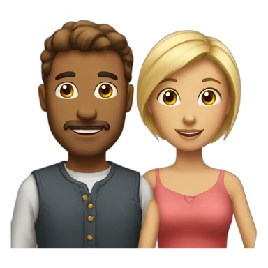 Husband and wife  sticker