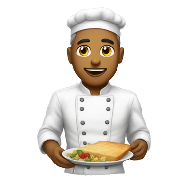 chat qui cuisine  sticker