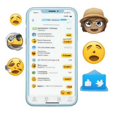 Account information for a mobile app sticker