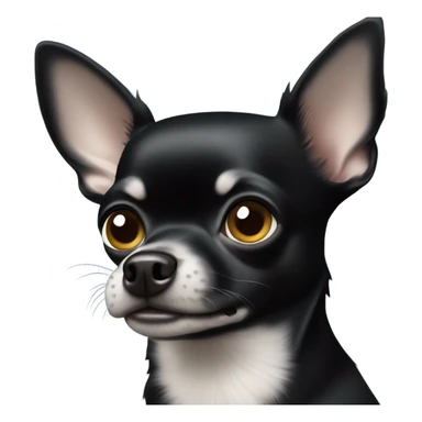 All black chihuahua sticker