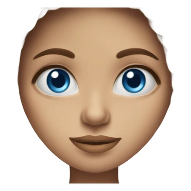 beautiful finnish brown hair woman with blue eyes knitting  sticker