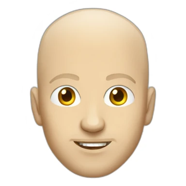 a bald white man in a revolution sticker