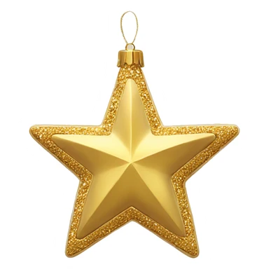 Gold star ornament  sticker