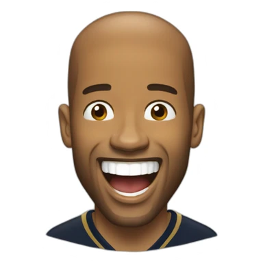 thierry henry laugh sticker