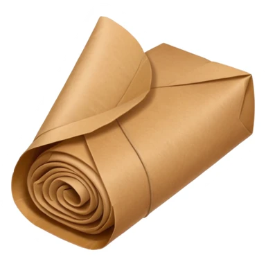 brown paper wrap usually found in indonesian stall sticker