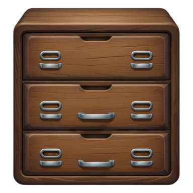 dark wooden drawer  sticker