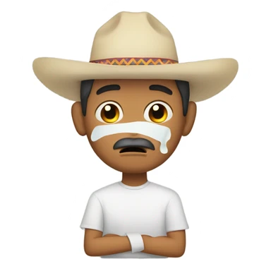 Crying Mexican man sticker