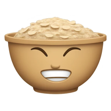 Oatmeal bowl sticker