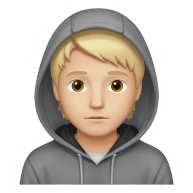 i understand, men in blond with hoodie sticker