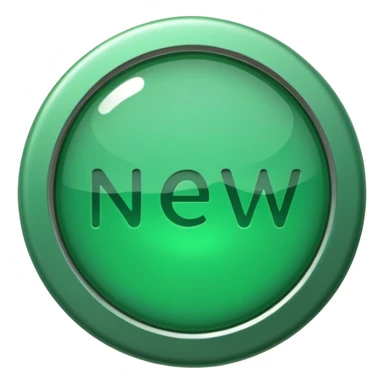 emoji of a green badge with the work 'new' inside sticker