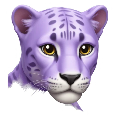 pastel purple panther  sticker