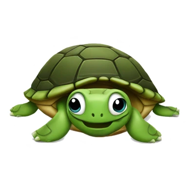 Upside down turtle sticker