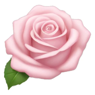 White envelope with light pink rose sticker