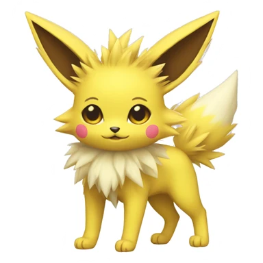 Kawaii Jolteon full body sticker