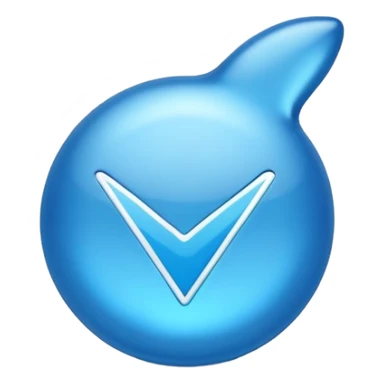 Verified blue tick emoji sticker