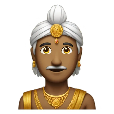 indian man with gold sticker