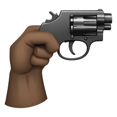 hand in the shape of a gun sticker