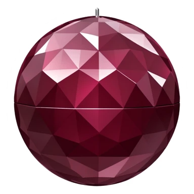 burgundy disco ball sticker