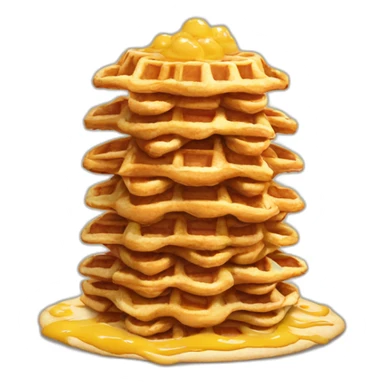 mountain of waffles sticker