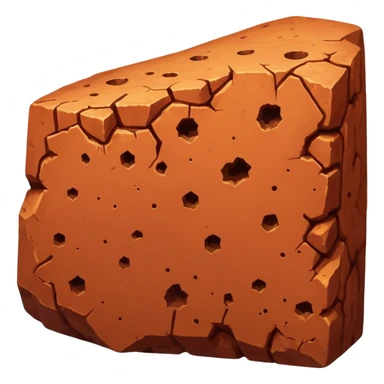 generate an ultra realistic piece of bauxite sticker