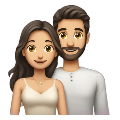 A boy with his wife boy name is shoaib and wife name is tanzila sticker