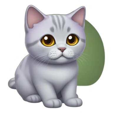 À lilas british shorthair sticker