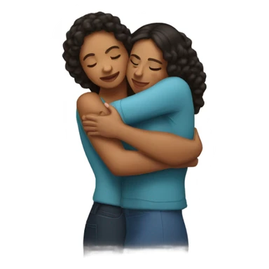 puerto rican woman giving a hug sticker