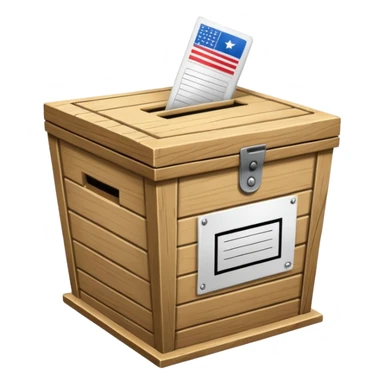 Caja de votos sticker