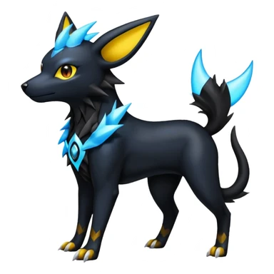 Luxray-Umbreon-Houndoom-Pokémon-Fakémon-hybrid-creature sticker