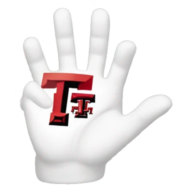 Texas tech hand sign  sticker