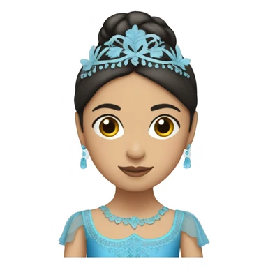 Guatemala Ballerina in blue  sticker