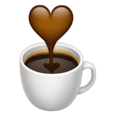coffe heart sticker