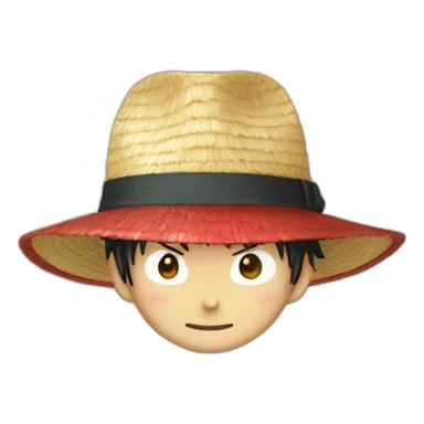 luffy straw hat sticker