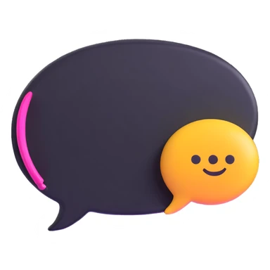 chat bubble with a brush inside sticker