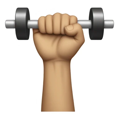 A Arm holding Weight sticker