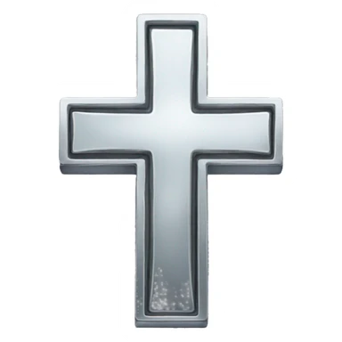 Chrome cross sticker